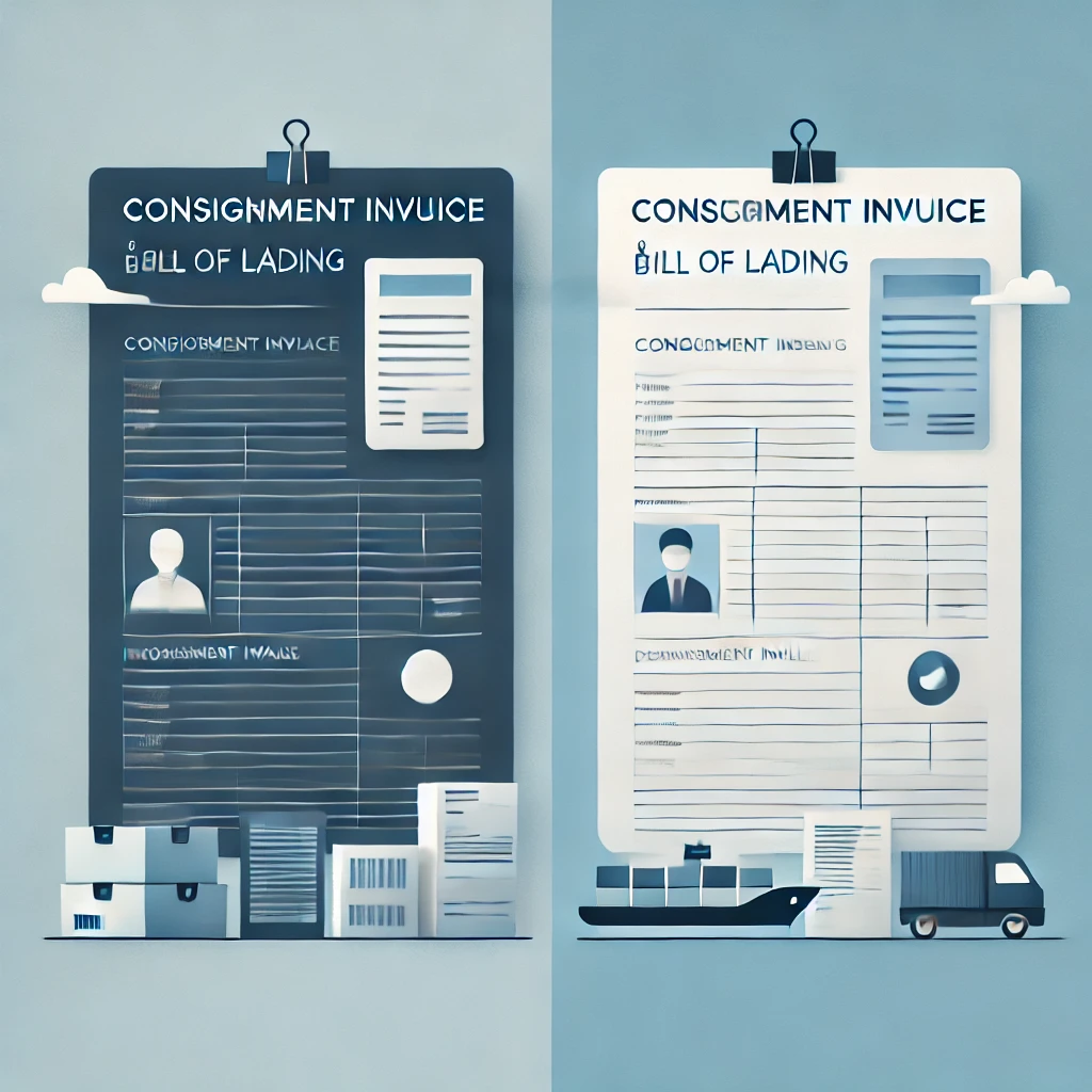 Key Differences Between Consignment Invoice and Bill of Lading