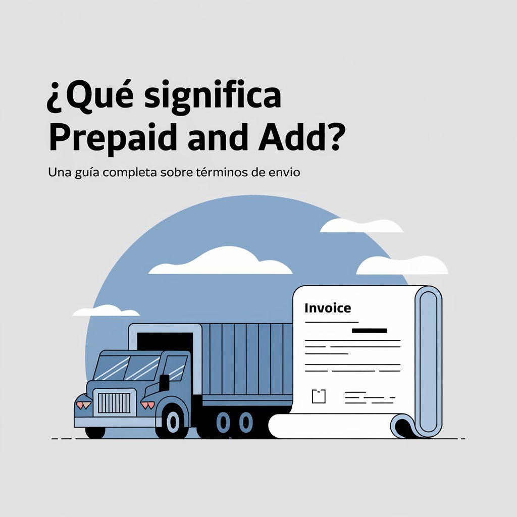 ¿Qué significa Prepaid and Add? Una guía completa sobre términos de envío