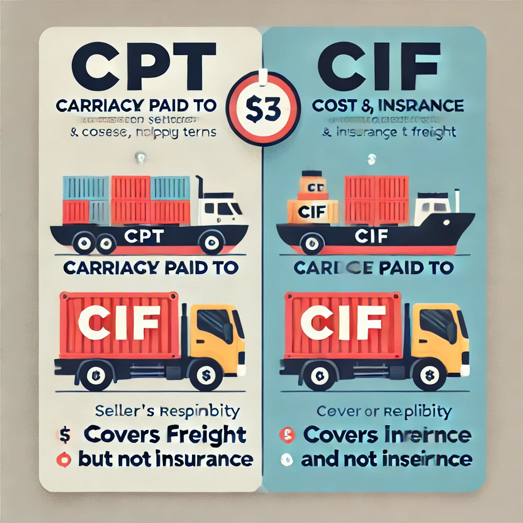 CPT vs. Other Incoterms