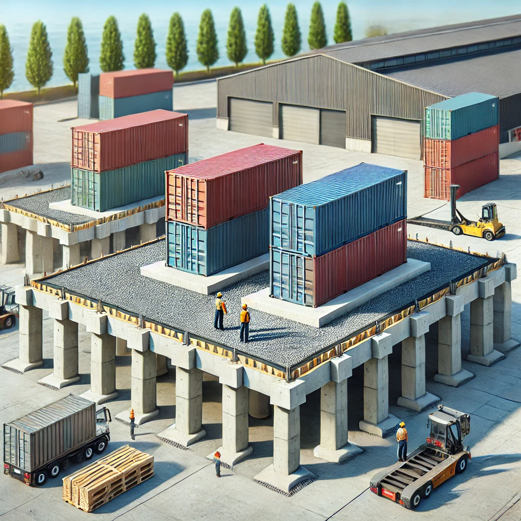 Types of Standard Foundations for Cargo Containers